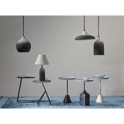 Столик кофейный sustainable collection, D37,7 см, серый/белый