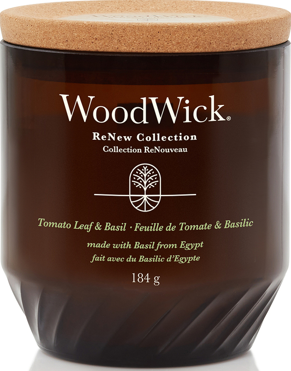 Свеча ароматическая WoodWick Tomato Leaf and Basil
