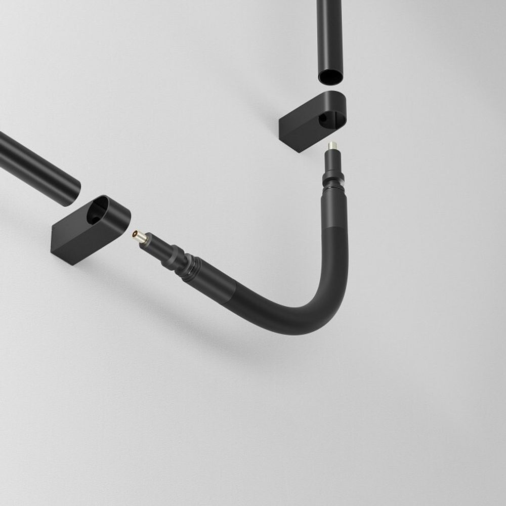 Соединитель угловой L-образный для модульных светильников Maytoni Accessories for system Axity CA005FC-B