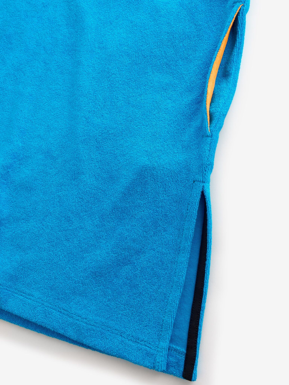 Пончо мохровое для мальчика Next E91-814, Синий