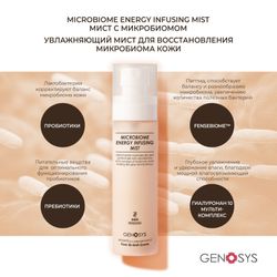 GENOSYS MICROBIOME ENERGY INFUSING MIST Увлажняющий мист для восстановления микробиома кожи 80 мл