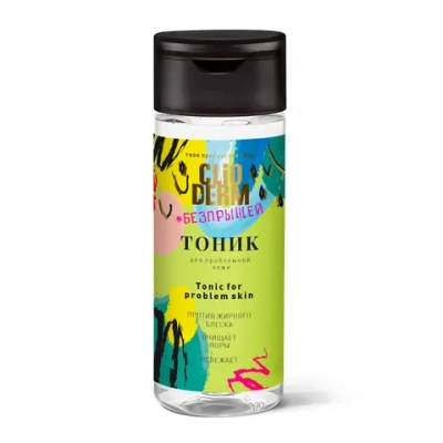 Тоник CLIODERM для проблемной кожи лица, 150 мл, Две линии