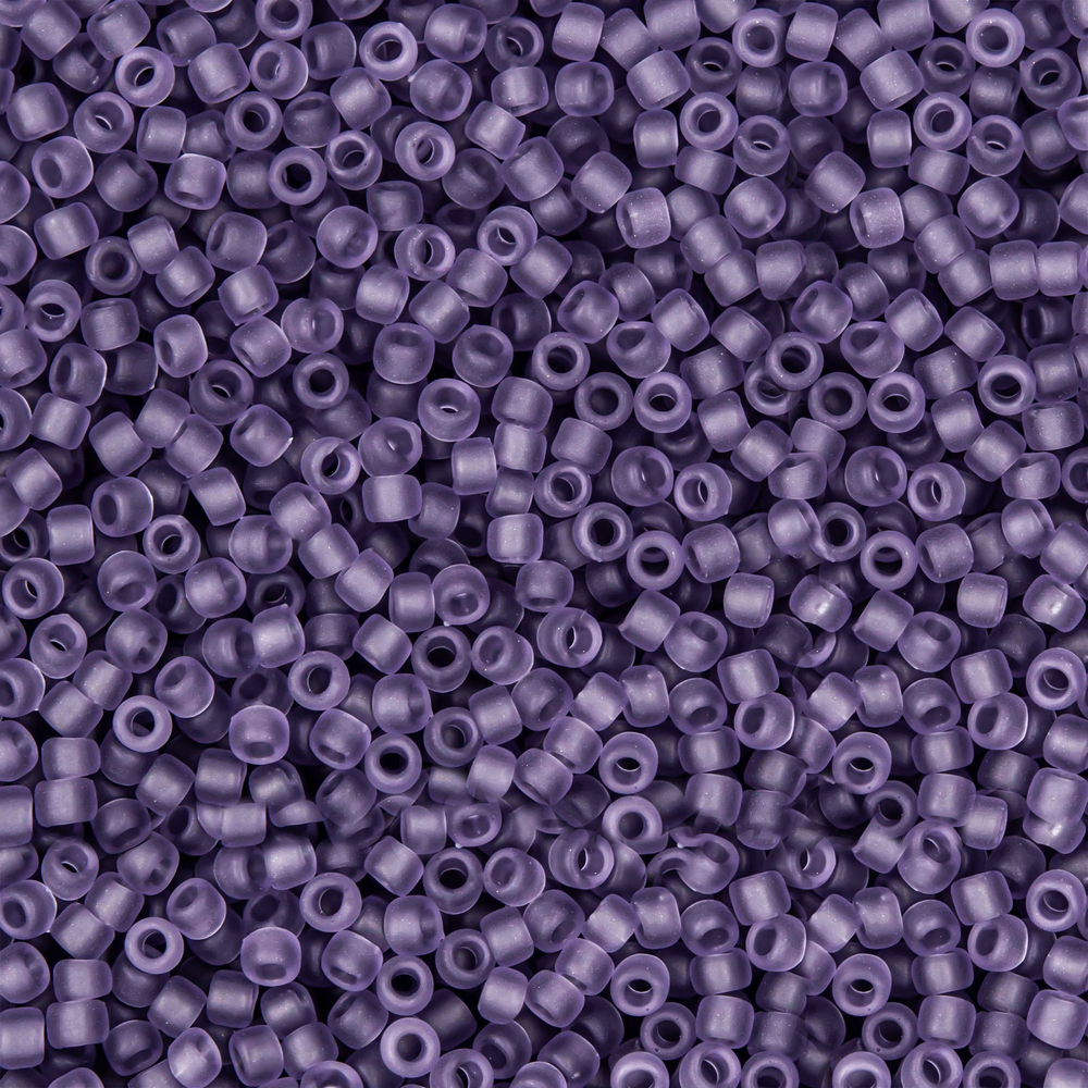 Японский бисер TOHO Round 15/0 (№19F), прозрачный матовый