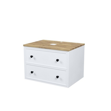 Тумба подвесная IDDIS Torr, со столешницей, 70 см, белый матовый, TOR70WBi95K