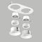 Комплект со светильником Lightstar Domino Round (214656+214606+214606+214006+214006) D6560606WMOD