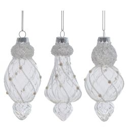 GAEM Украшение новогоднее "Фигурная сосулька", L5,5 W5,5 H13 см, 3в.