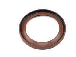 Сальник 85x105x11а/м ГАЗон NEXT, ПАЗ VECTOR, УРАЛ NEXT дв. ЯМЗ-536, 534 коленчатого вала передний (красный с губой/FPM+MKV+ФЕТР)  "Резинотехника г.Балаково" ( ОЕ 5340.1005033-01МКВ+фетр )