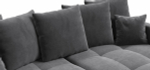 Угловой диван Босс Тренд Велюр Монолит серый