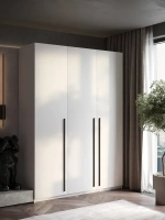 Шкаф распашной 120*40*200 белый, Lorena 6