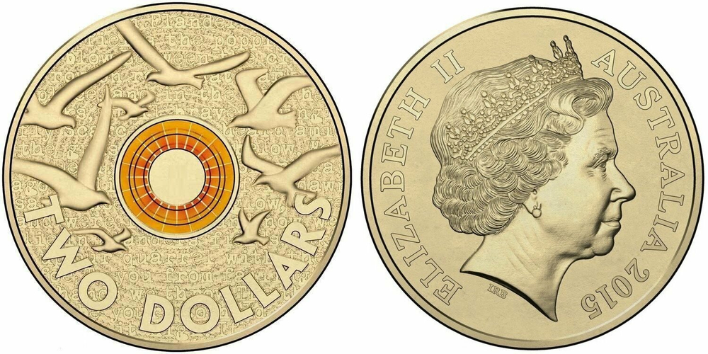 Австралия 2 доллара, 2015 День памяти UNC