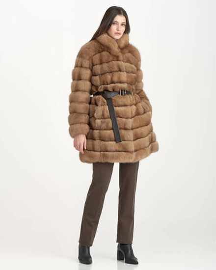 Шуба из меха соболя