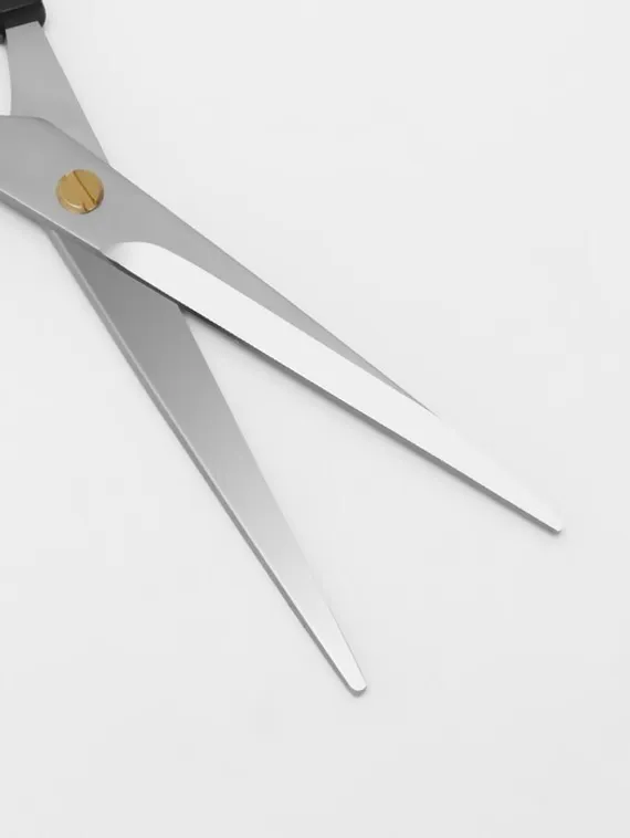 Ножницы парикмахерские с упором, лезвие — 7 см, цвет чёрный