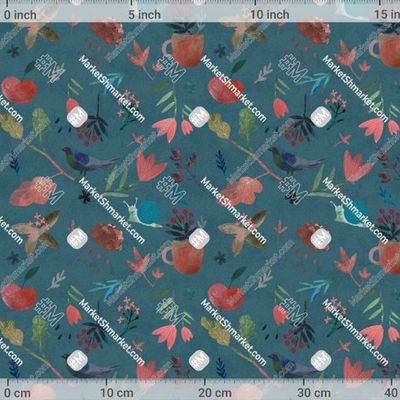 flowers and berries/ ягоды и цветы by Watercolor Kamill 435 DPI