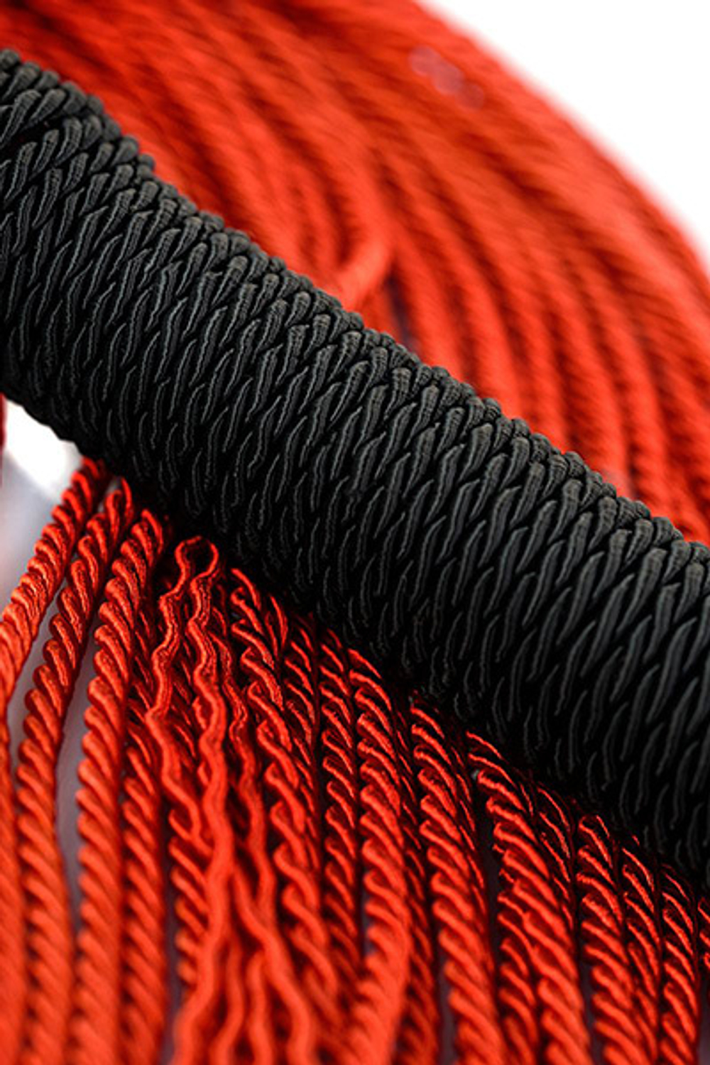 Красно-черный флоггер из веревки 48,5см ToyFa Theatre 700040