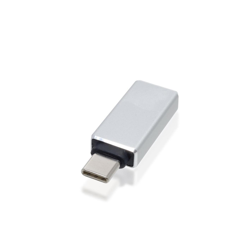 Адаптер-переходник ROSCO OTG Type-C to USB оптом (арт. OTG-ADAPTER-TYPE-C-SILVER)