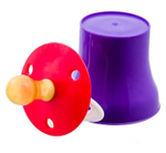 741138 Пустышка латексная классическая «Солнышко» с кольцом, в защитном колпачке, от 0 мес., ц