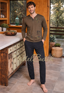 Пижама мужская Massana E27 KHNAKI (P721310) серая