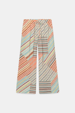 ZARA ШИРОКИЕ БРЮКИ В ПОЛОСКУ, ПОЛОСКИ