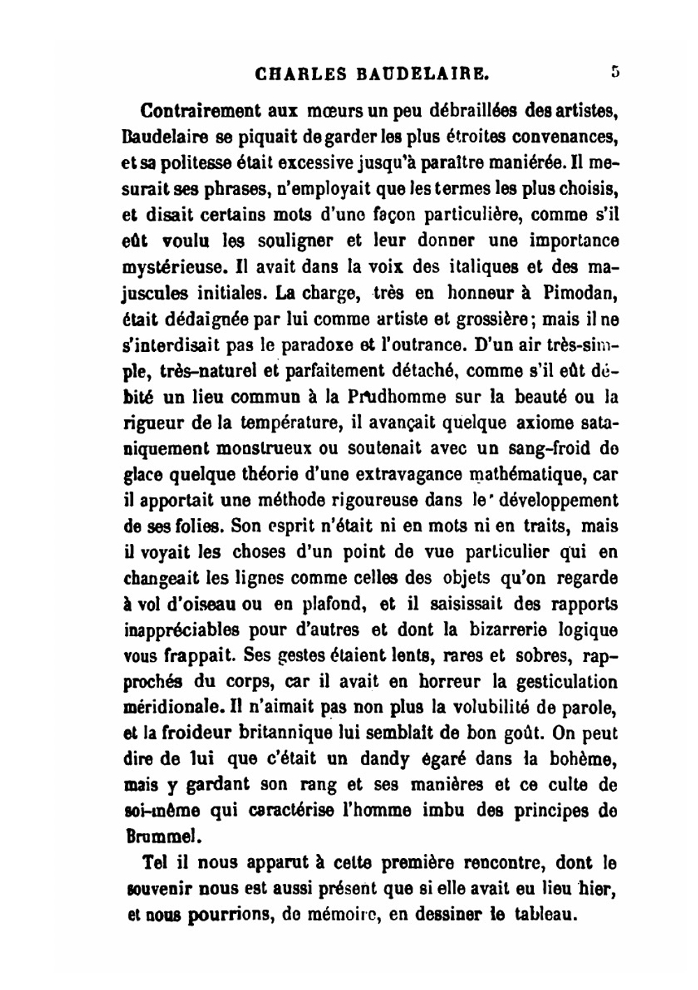 Les fleurs du mal | Theophile Gautier