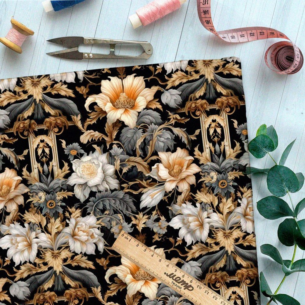 Ткань премиум габардин волшебные сны