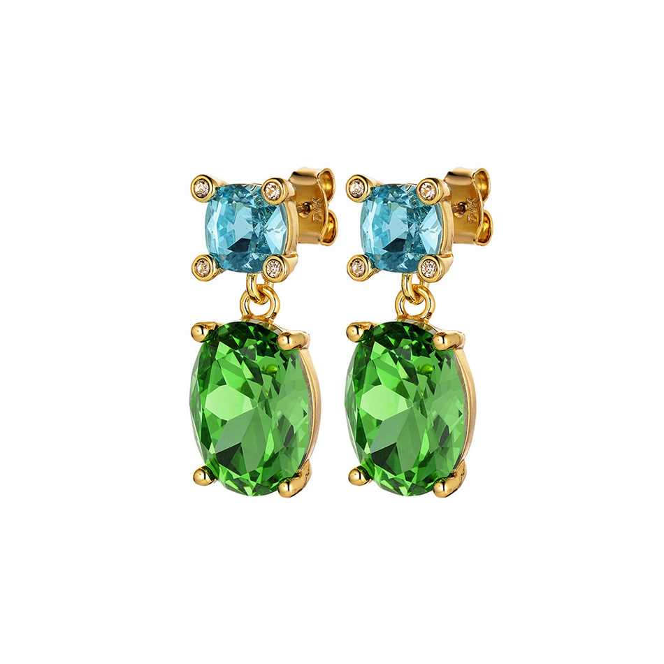 Серьги Dyrberg Kern ANTONIA SG AQUA/GREEN 420093 BL/G/G