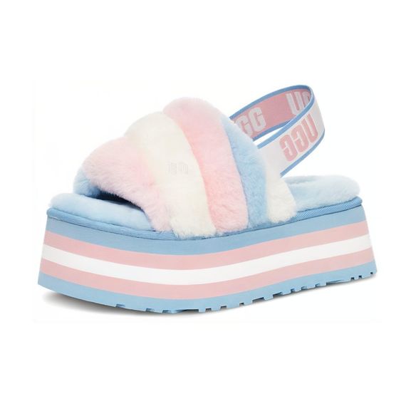 Ugg Disco Stripe Slide 'Blue Pink'