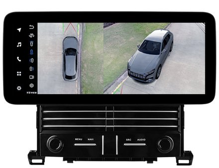Магнитола для Toyota Alphard H20, Vellfire 2008-2014 (кнопки под экраном) - Teyes LUX ONE 360 монитор 12.3", Android 10, CarPlay, 4G SIM-слот, 6/128, 4 камеры в комплекте
