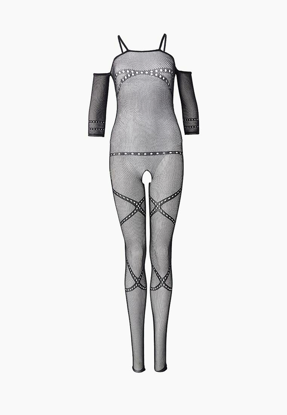 Боди-комбинезон с длинным рукавом Le Frivole черный S/L