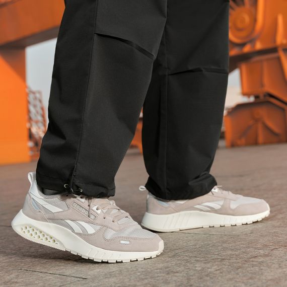 reebok Classic Leather Беговые кроссовки Низкие Голубино-серые Унисекс