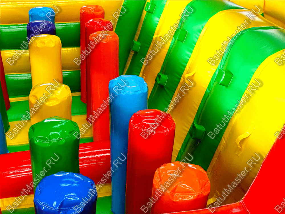 Надувной батут "Увлекательная полоса" с модификацией