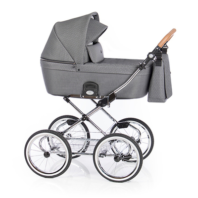 Детская коляска 3 в 1 Roan Coss Classic (Серый) Black Dots