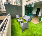 Диван пластиковый двухместный Siesta Contract Box Sofa, серебристый