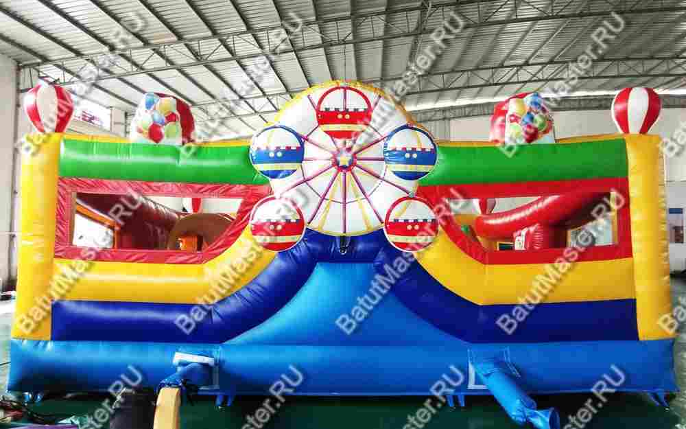 Детский надувной батут "Весёлые циркачи" 6*6*2,8 м