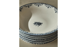 Zara Home миска из фаянса, цвет синий, 18.5 см · 8267/211