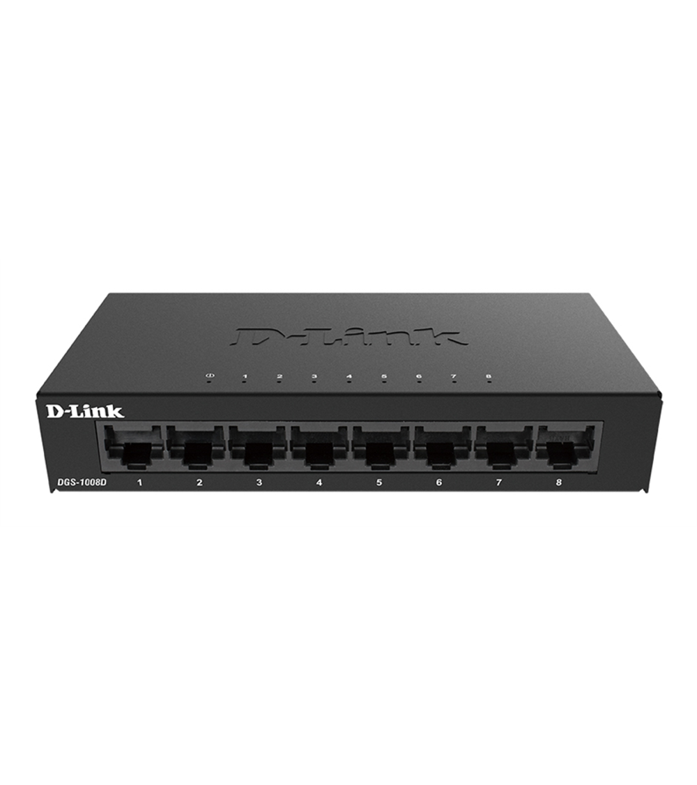 Коммутатор D-Link Unmanaged Switch 8x1000Base-T, metal case