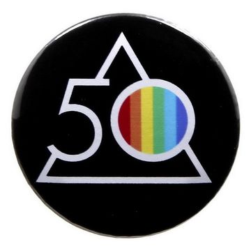 Значок Pink Floyd 50 лет альбому The Dark Side of the Moon (36мм)