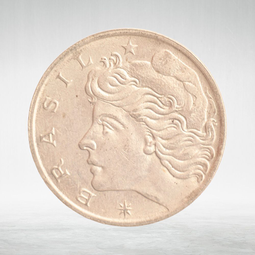 Brasil, 50 Centavos, 1970, VF