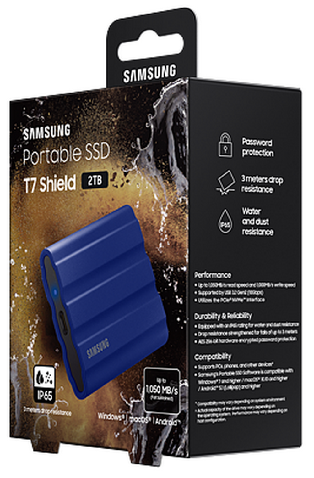 Внешний SSD USB 3.2 Gen 2 Type-C Samsung MU-PE2T0R/WW
