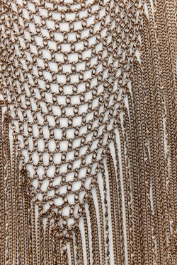 ZARA ОЖЕРЕЛЬЕ-НАГРУДНИК С БАХРОМОЙ, ЗОЛОТИСТЫЙ