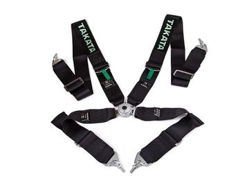 Ремни безопасности Takata 4-х точечные с омологацией чёрные