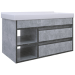 AVK3. Тумба навесная, 2 Ящика + Ниша, 1000, коллекция (София, НМ-ВО16  , Ателье Светлое)