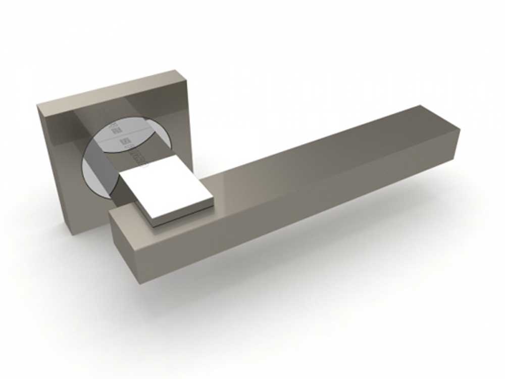 Ручка Фуаро BLUES KM SN/CP-3, цвет никель матовый/хром ЦАМ (гарантия - 12 месяцев)