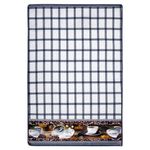 Салфетка из МИКРОФИБРЫ универсальная, 40х60 см, фиолетовая клетка, орнамент, 240 г/м2, BOOMHOUSE (БУМХАУС), 700882