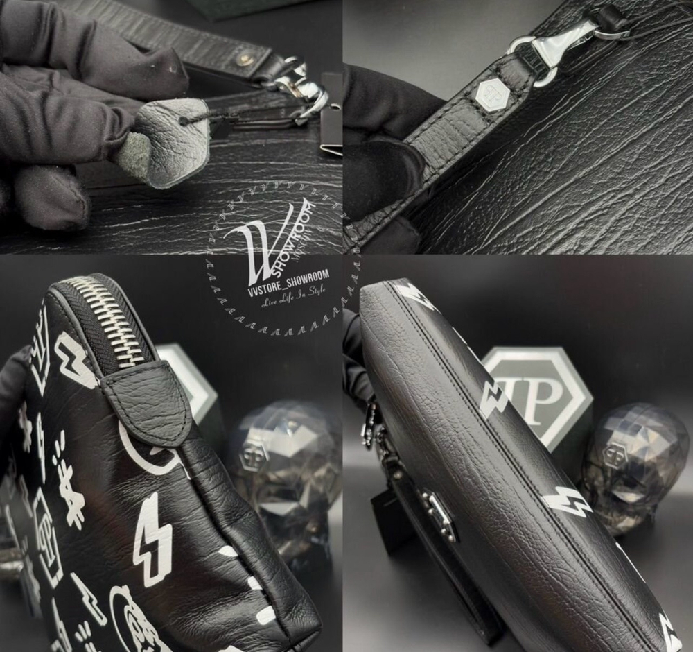 Барсетка клатч Philipp Plein Monogram