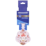 Расческа массажная детская «ФРАТТИ БУМ», кошечка Мэри, форма цветочек, 17,5*8см (блистер Ультрамарин)