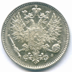 50 пенни 1914 год (S). Россия для Финляндии. AUNC