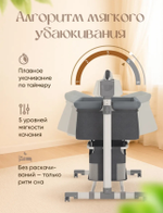 Детская приставная электрическая кроватка для новорожденного Ining Baby Серый