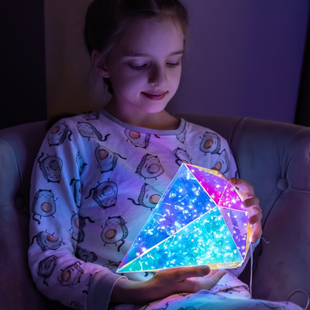 ULD-R507 3АА DIAMOND Светильник декоративный Брильянт. на батарейках 3AA не в-к. 100 светодиодов Белый свет. Цвет корпуса радужный. TM Uniel