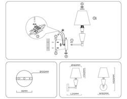 Ambrella Настенный светильник с абажуром CLASSIC LH75259
