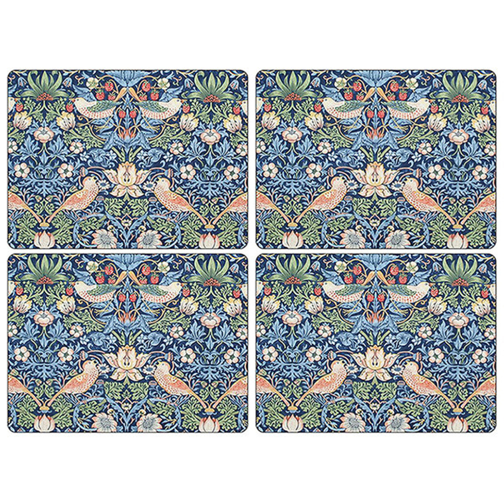 Набор плейсматов Pimpernel Дрозды, синий фон 40х29 см, 4 шт